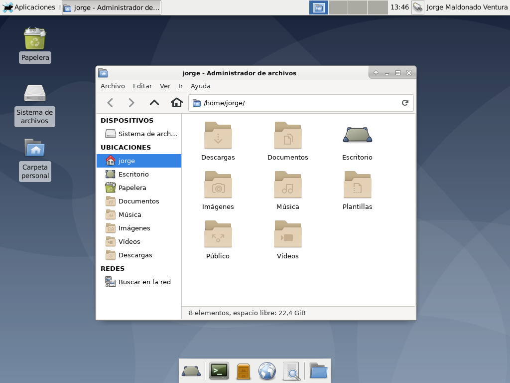 El escritorio Xfce